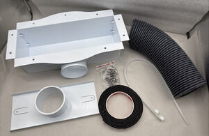 Upgraded 4" Under Cabinet Toe Kick Ducting Kit w/Rust-Proof Coating, Fits 4"x10"
